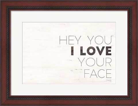 Framed Hey You Print