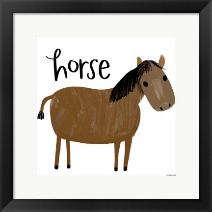 Framed Horse Print