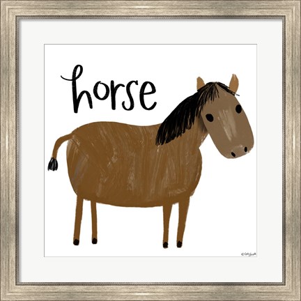 Framed Horse Print