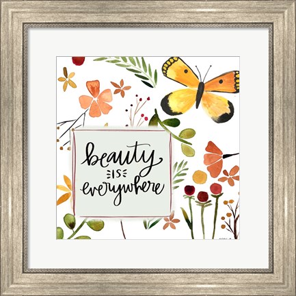 Framed Beauty Butterfly Print