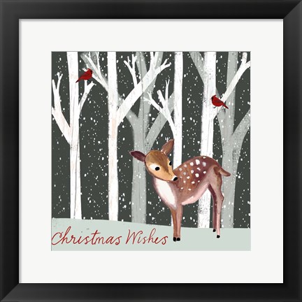 Framed Christmas Wishes Print