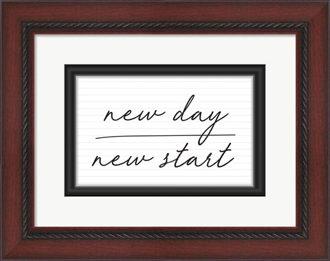 Framed New Day, New Start Print