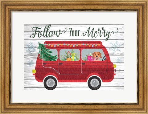 Framed Follow Your Merry Print