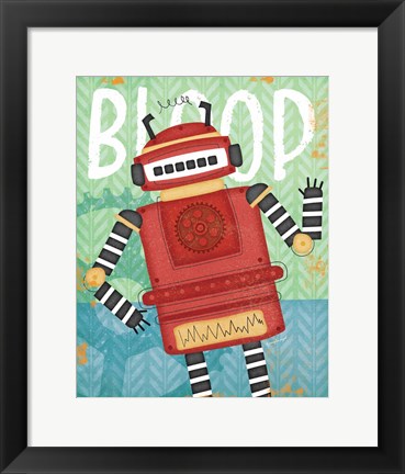 Framed Bloop Bot Print