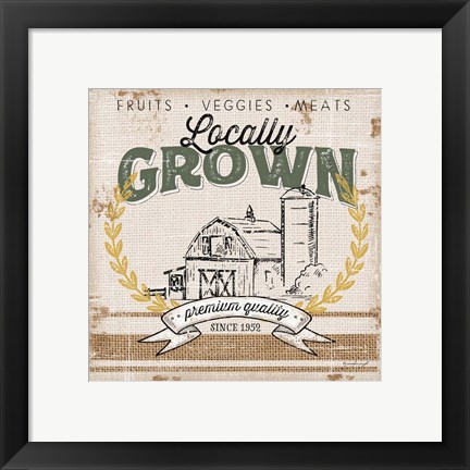 Framed Locally Grown Print