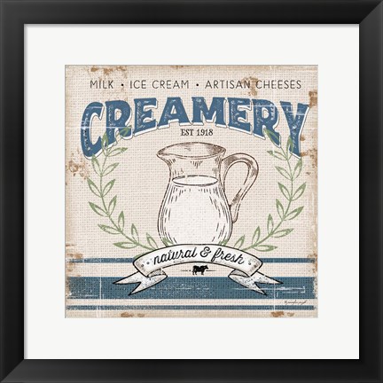 Framed Creamery Print