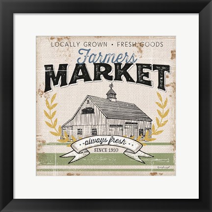 Framed Farmer&#39;s Market Print