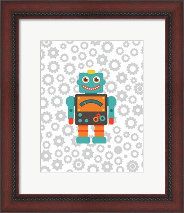 Framed Robot III Print