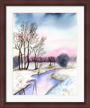 Framed Winter Scene II Print