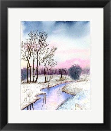 Framed Winter Scene II Print