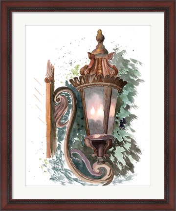 Framed Lantern II Print