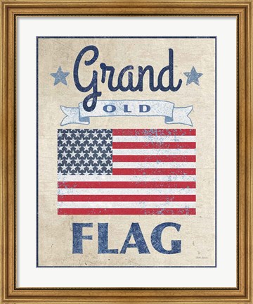 Framed Grand Old Flag Dark Print