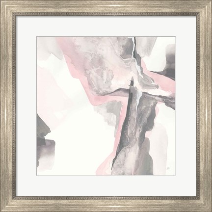 Framed Blushing Grey II Print