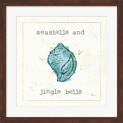Framed Sea Treasures I Jingle Bells Print