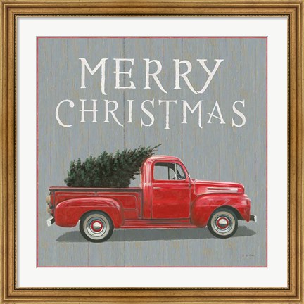 Framed Christmas Affinity XI Merry Christmas Print