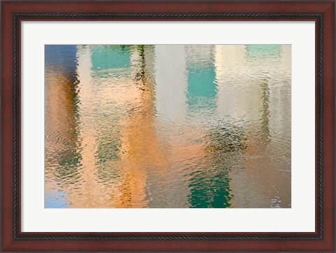 Framed Reflection on the Iowa River No. 2 Print