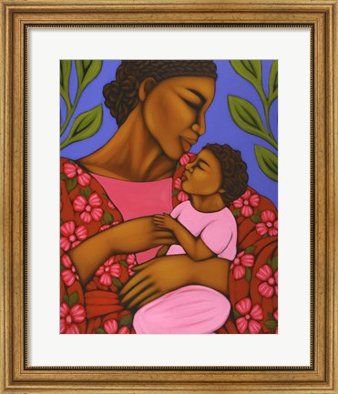 Framed African Mother and Baby Print