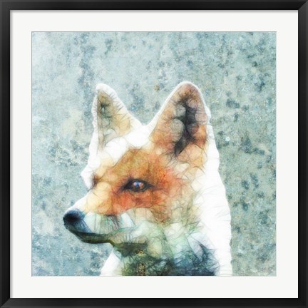 Framed Abstract Fox Print