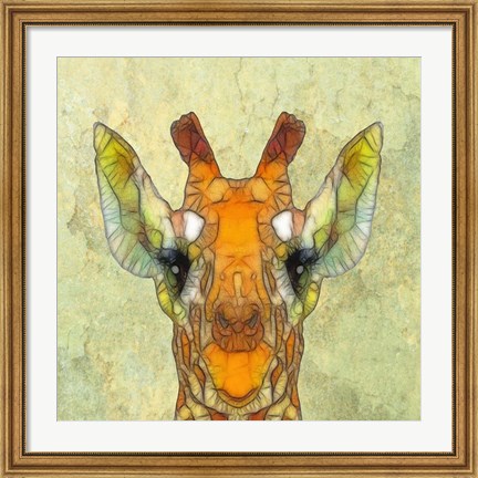 Framed Abstract Giraffe Calf Print