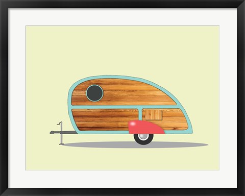 Framed Teardrop Camper Print