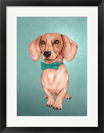 Framed Wiener Dog Print