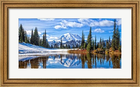 Framed Mt. Rainier Vista Print