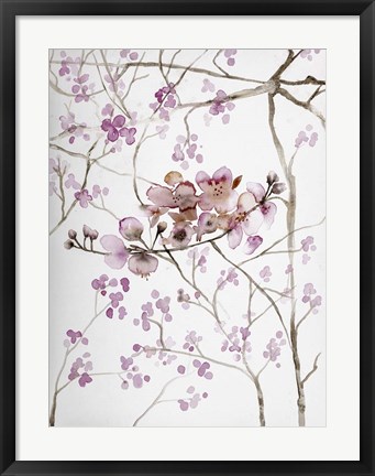 Framed Cherry Blossoms Print