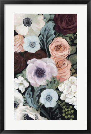 Framed Floral Nocturne II Print