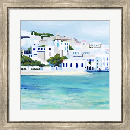 Framed Mykonos I Print