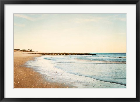 Framed Walking on the Coast Print