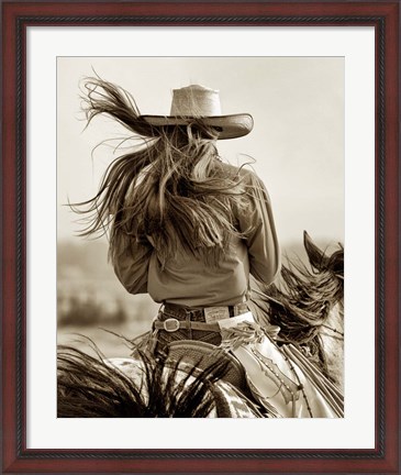 Framed Cowgirl Print