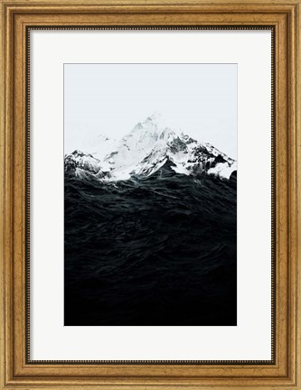 Framed Those Waves Were Like Mountains Print