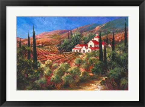 Framed Tuscan Monastery Print