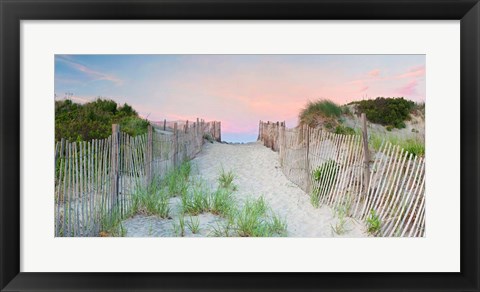 Framed Crescent Beach Path Print