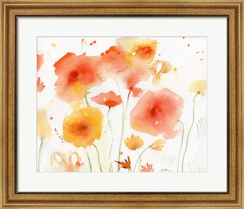 Framed Orange Yellow Print