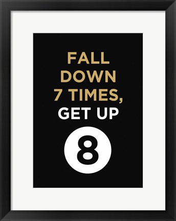 Framed Fall Down Print