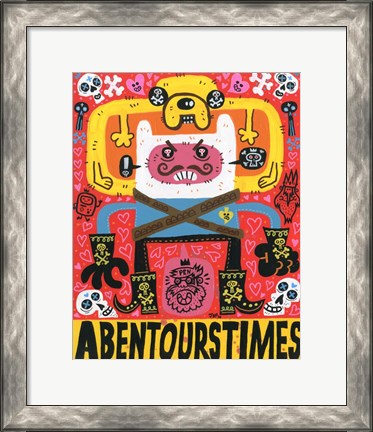 Framed Las Aventuras de Pen Print