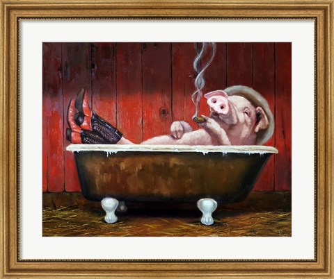 Framed Hog Heaven Print