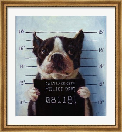 Framed Mug Shot Print