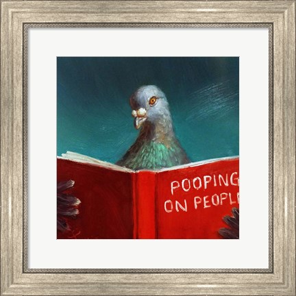 Framed Pooping on People Print