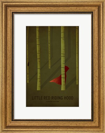 Framed Little Red Riding Hood Print