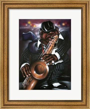 Framed Jazzman Moe Print