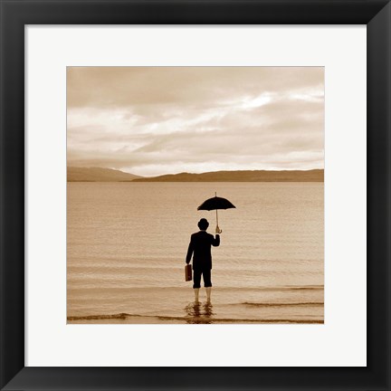 Framed Incident at Loch Ness Print