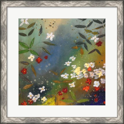 Framed Gardens in the Mist II Print