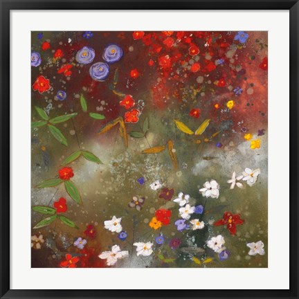 Framed Gardens in the Mist III Print