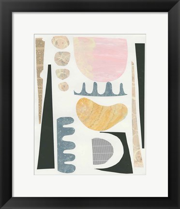 Framed Mixed Shapes VI Print