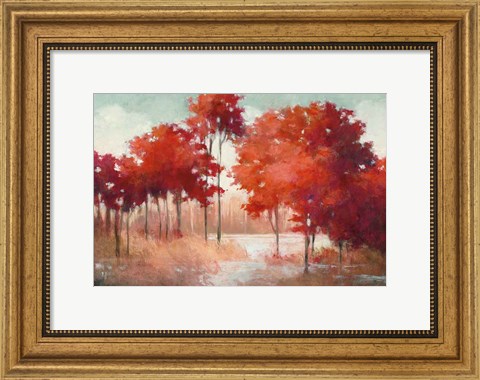 Framed Autumn Lake Print