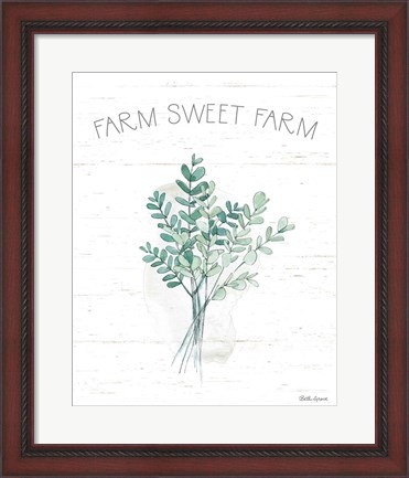 Framed Farmhouse Cotton V Print