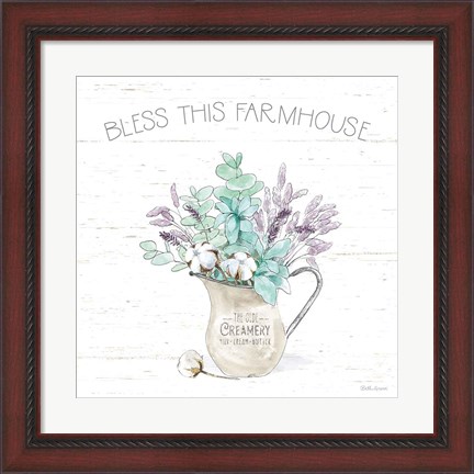 Framed Farmhouse Cotton II Print