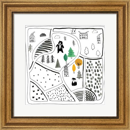 Framed Neighborhood Pals XIII Print